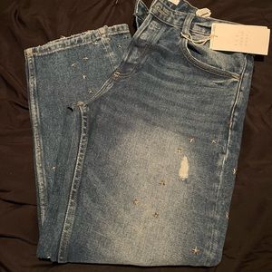 Zara denim star jeans